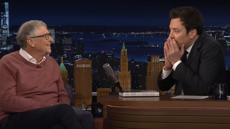 Bill Gates and Jimmy Fallon on The Tonight Show February 2025