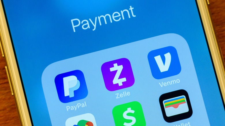 Venmo and Zelle app icons iPhone