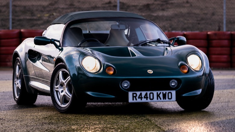 Lotus Elise convertible parked