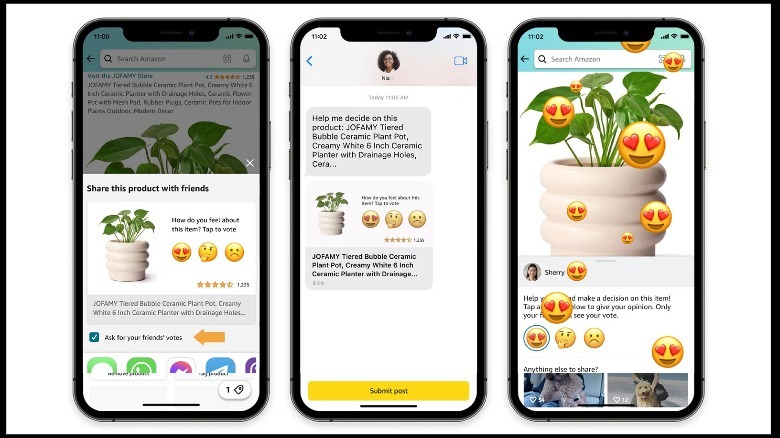 Amazon's consult a frind feature.