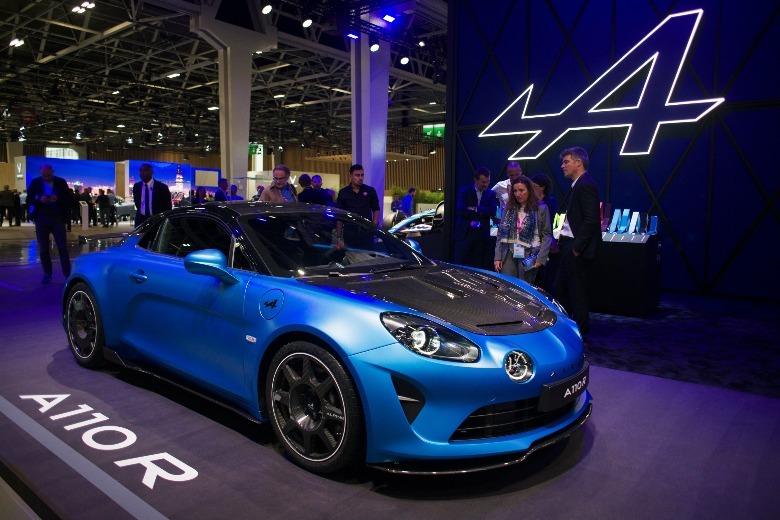 Alpine A110 R showroom display