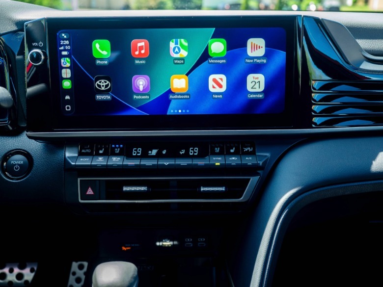 2026 Toyota Camry touchscreen with Apple CarPlay