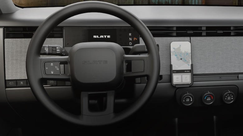 Dashboard controls close-up