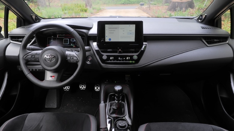 GR Corolla dashboard