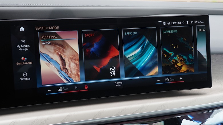 Modos de direção do BMW i7 2023