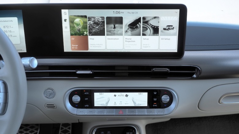 Infotainment and HVAC controls