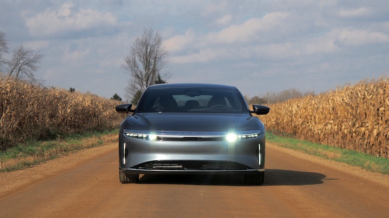 Lucid Air head-on