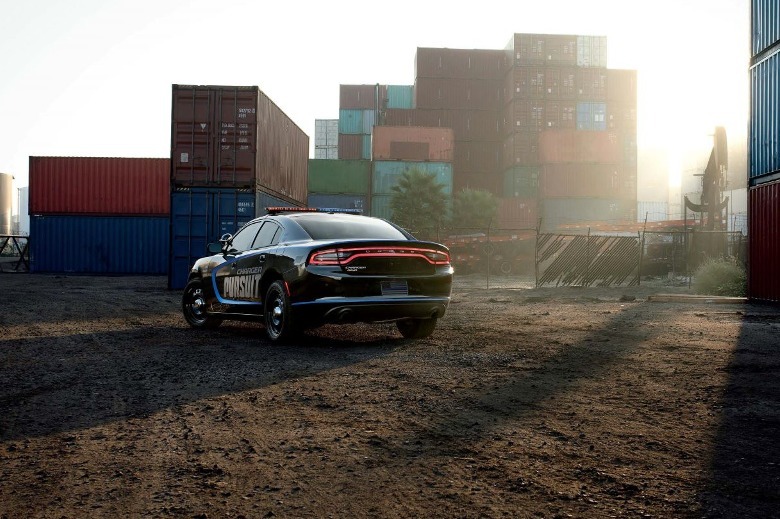 Dodge Charger Pursuit parked rear end