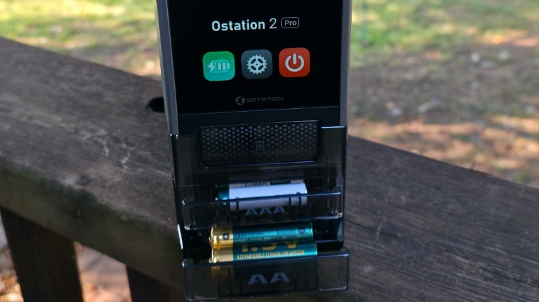 The Ostation 2 Pro with its battery drawers open