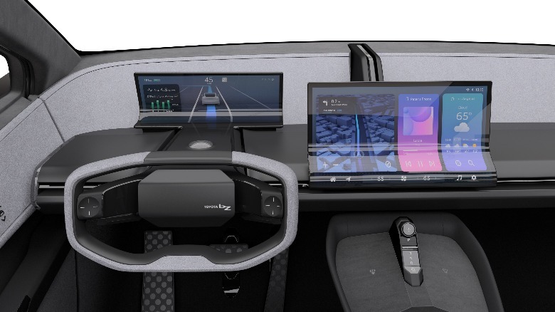 Toyota bZ concept steering wheel