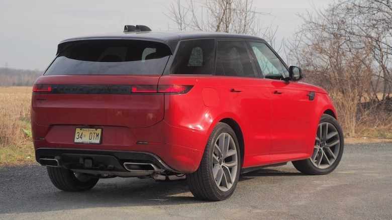 Range Rover Sport rear 3/4 view