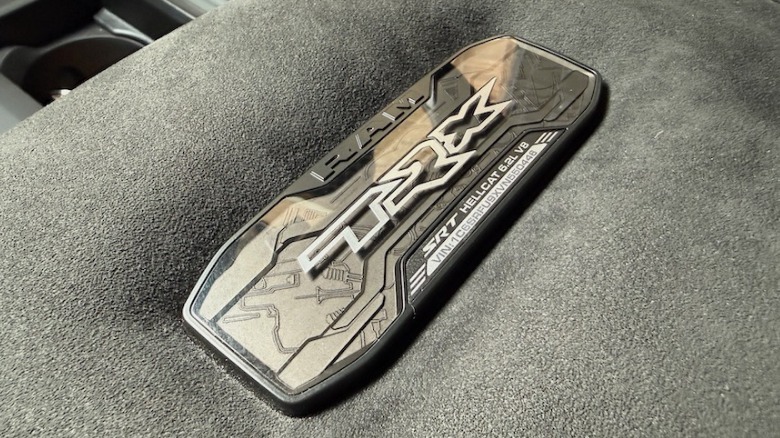 2027 Ram TRX SRT center console badge