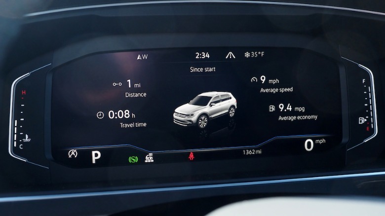 Tiguan driver display