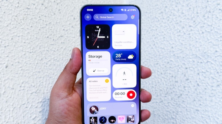 Shelf on the OnePlus 13s.