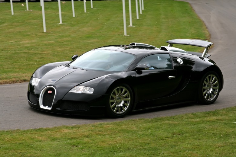 Bugatti Veyron parked