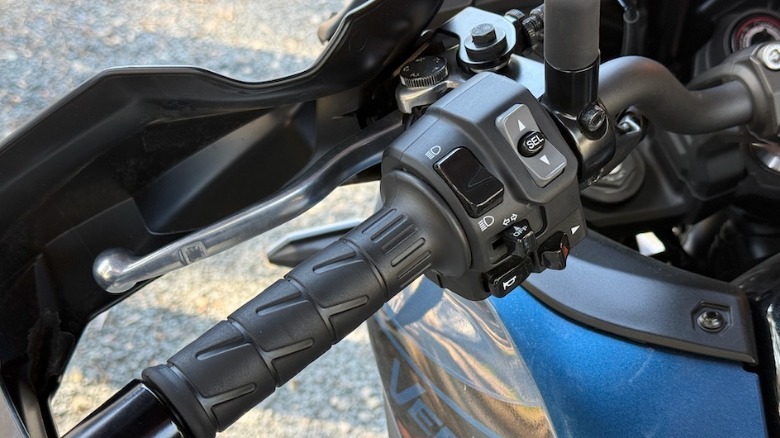 2026 Kawasaki Versys 650 left handlebar controls