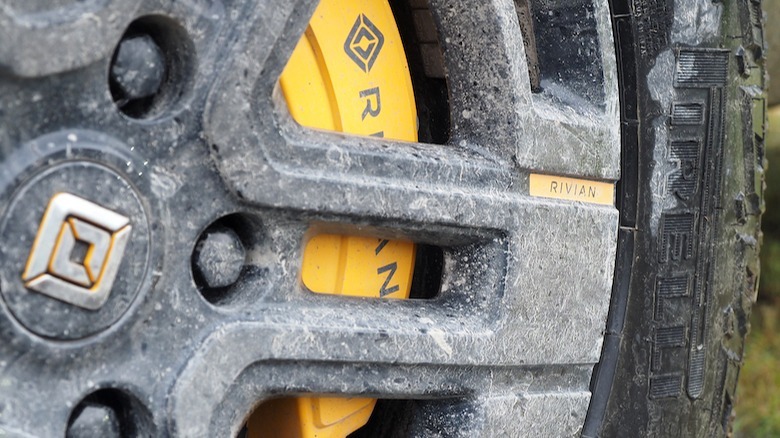 Rivian wheel close-up