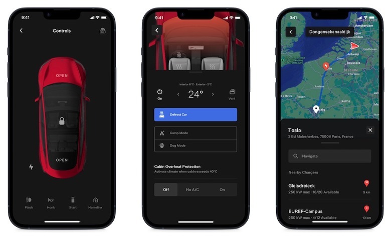 new tesla app
