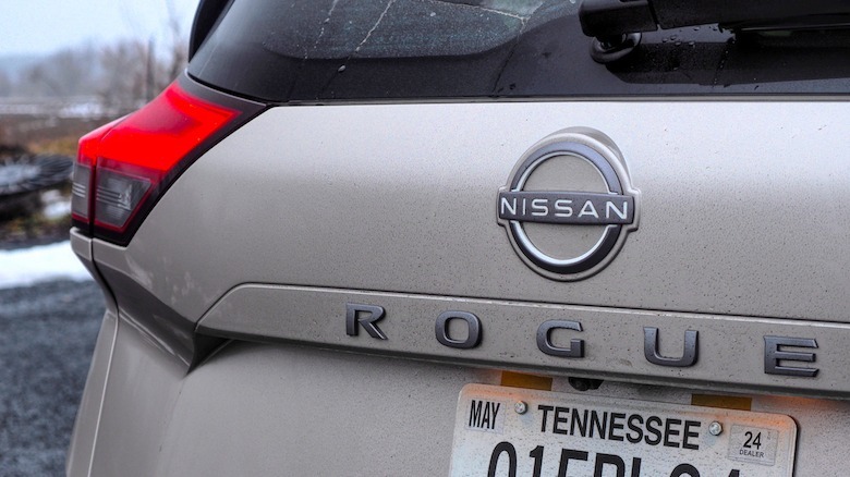 Nissan Rogue rear badging