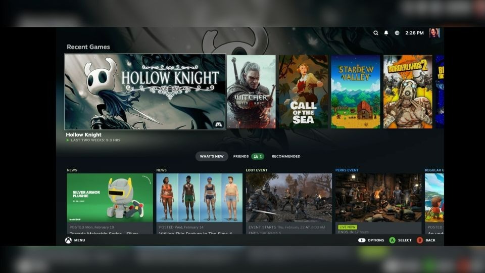 using steam link app with backbone