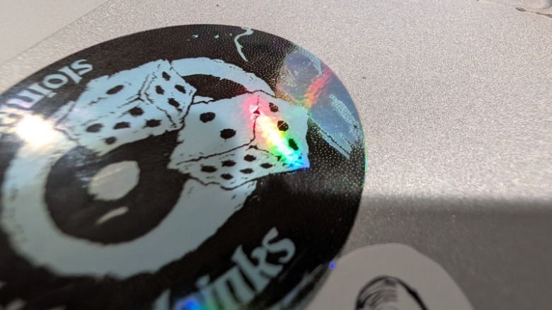 Dice and 8-ball sticker