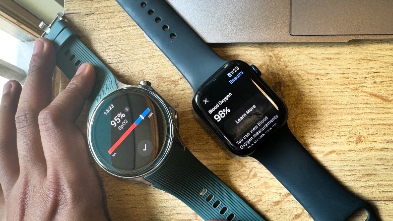 OnePlus and Apple smartwatch SpO2