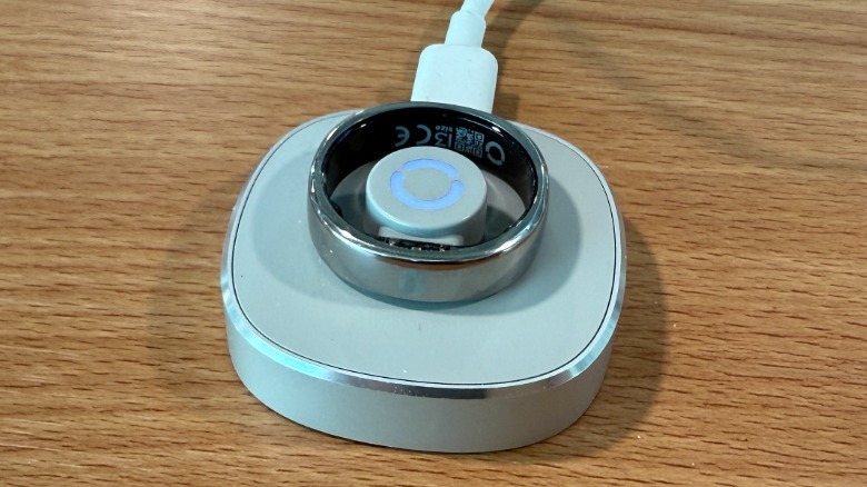 Ring on charging pad