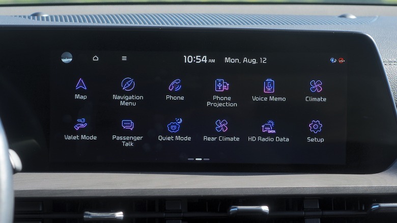 infotainment touchscreen
