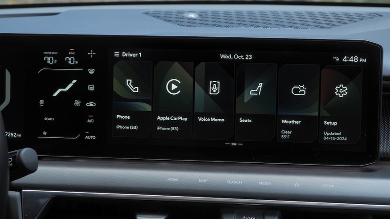 EV9 touchscreen interfaces