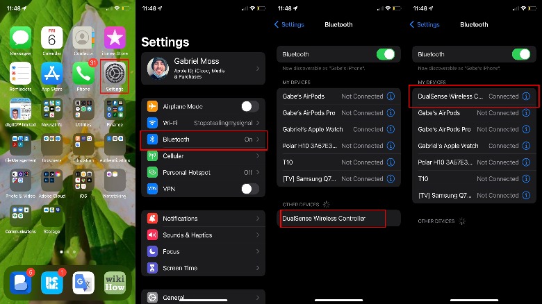 iPhone Dualsense sync GUI