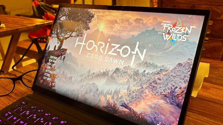 landing page of Horizon Zero Dawn