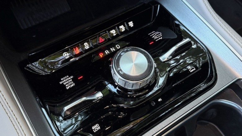 2026 Jeep Grand Wagoneer center console controls