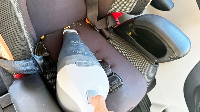 Black Decker Hand Vacuum - car seat