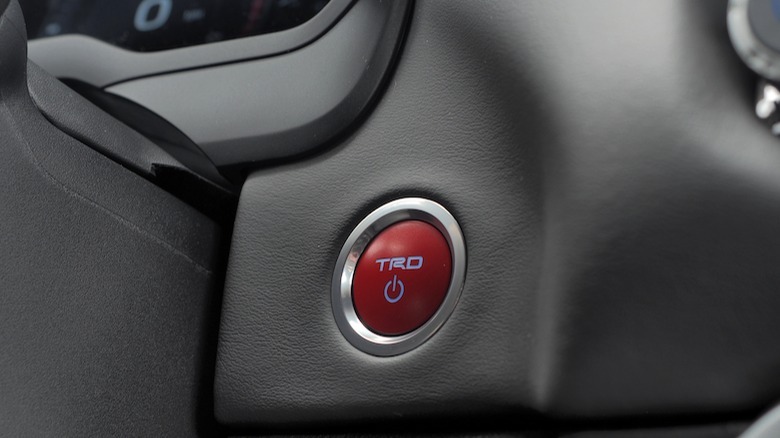 TRD engine start button