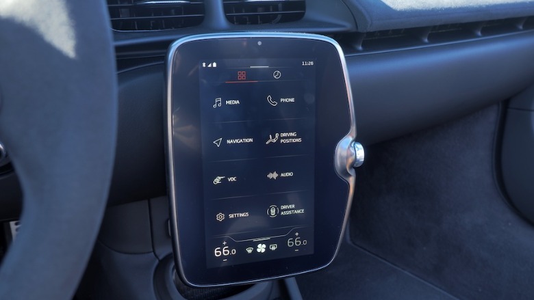 Artura infotainment touchscreen