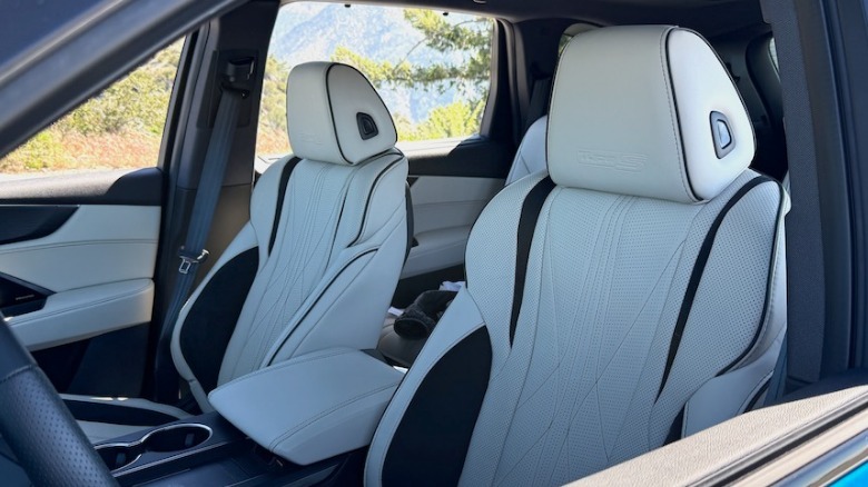 2026 Acura MDX Type S front seats in white leather
