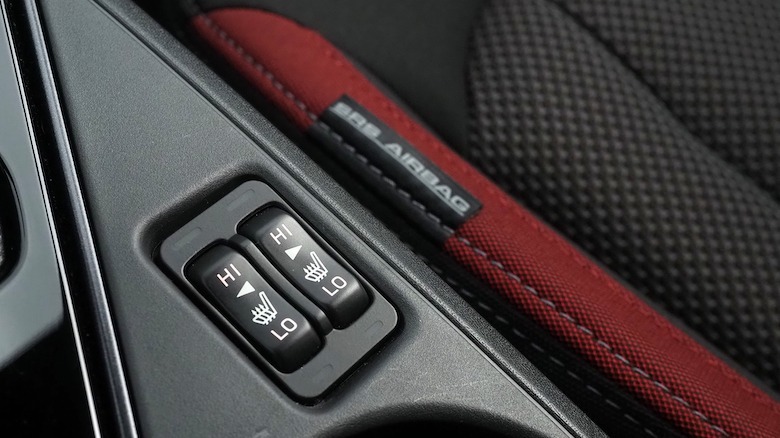 Heated seat controls