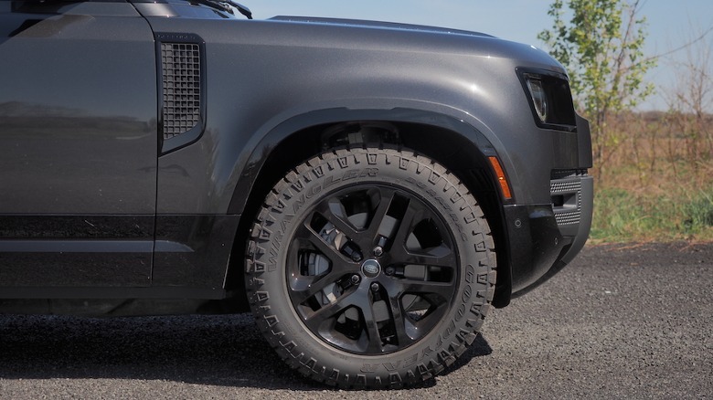 Front wheel and fender