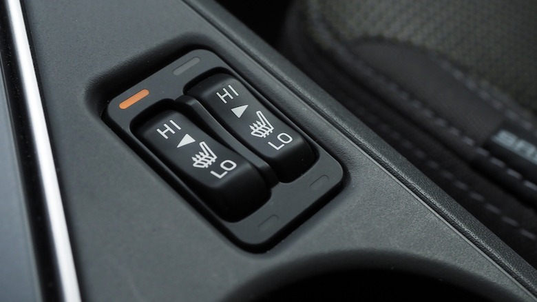 Seat heating switches