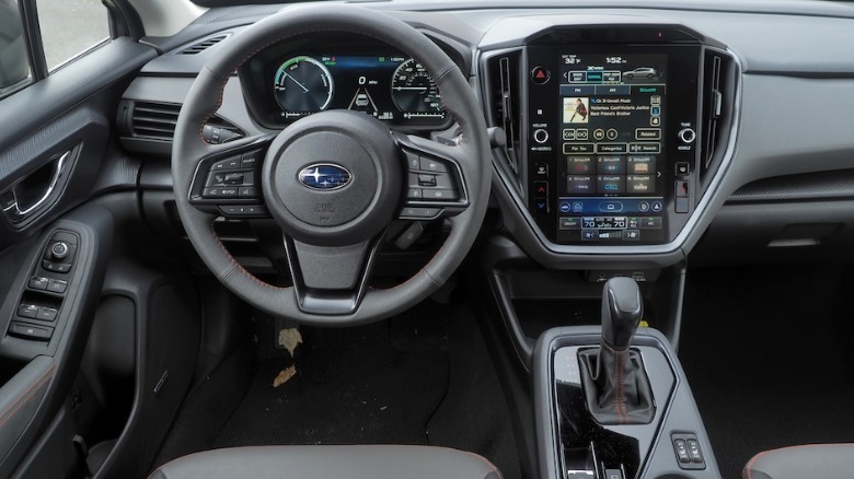 Dashboard of Crosstrek Hybrid