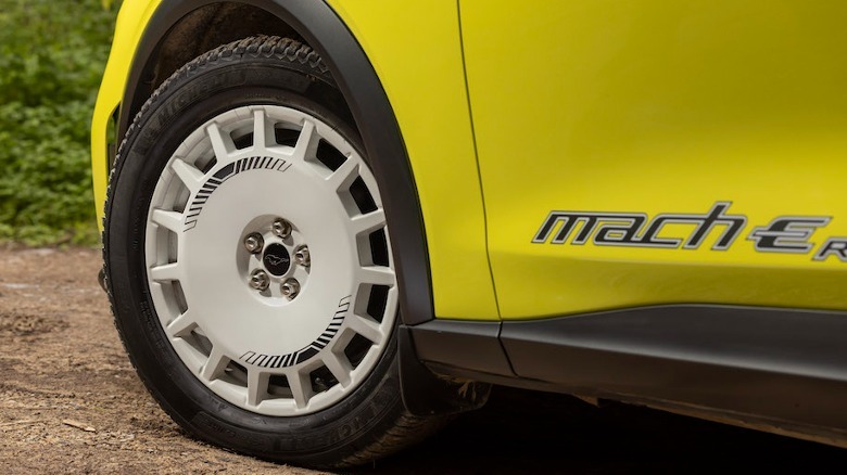 2024 Ford Mustang Mach-E Rally front wheel