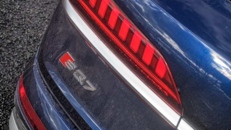 Audi SQ7 rear badge closeup