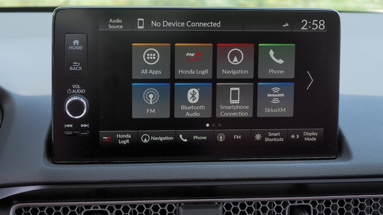Infotainment screen
