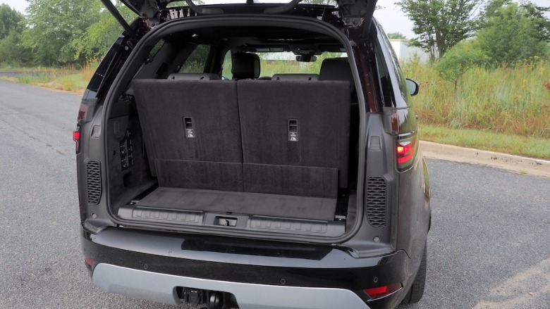 2026 Discovery trunk open and third row seating upright