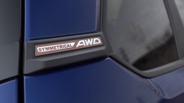 Symmetrical AWD badge