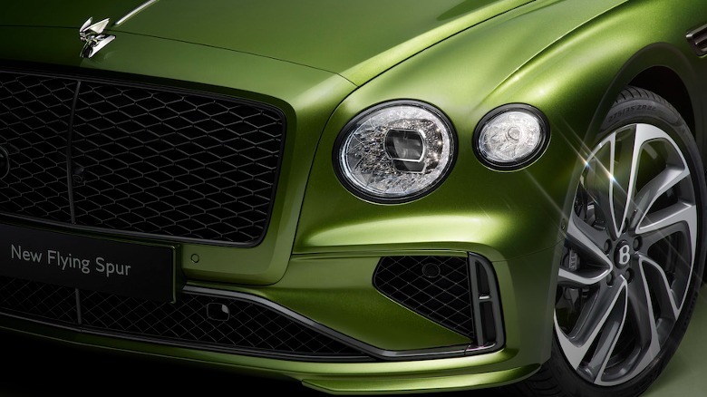 Bentley Flying Spur Speed front headlight closeup