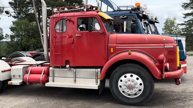 Classic Volvo Titan semi-truck