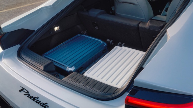 2026 Honda Prelude with luggage in the trunk