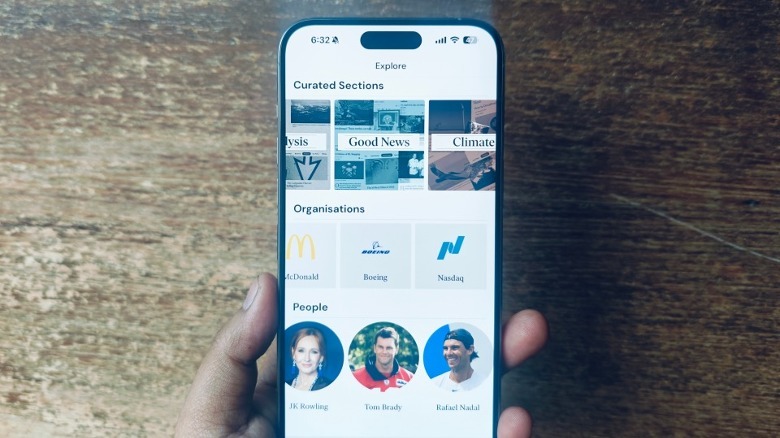 Inkl curated stories section.