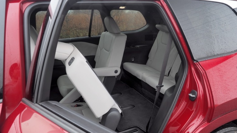 Lexus TX 550h+ second and third row seating